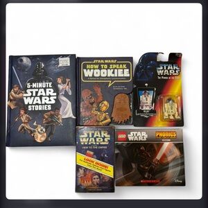 Star Wars Book and Toy lot